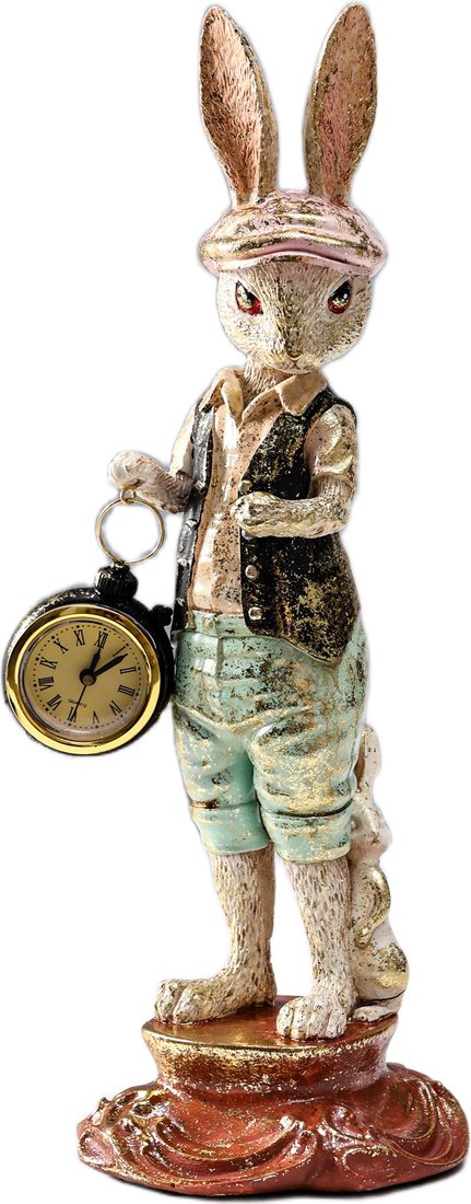 

Статуэтка Sima-Land Зайчик в кепке с часами 10870444