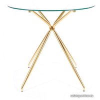 Кухонный стол Signal Azalia 80 (прозрачный/золотой)