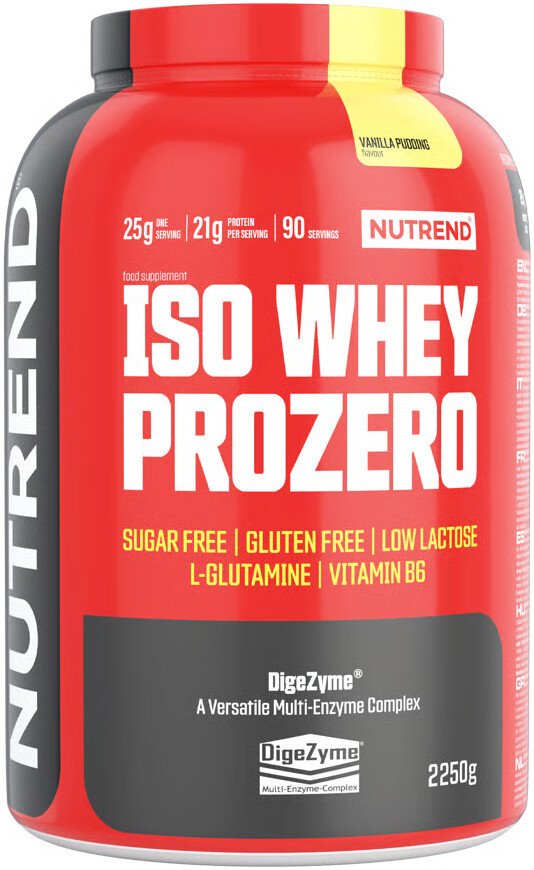 Протеин сывороточный (изолят) Nutrend Iso Whey Prozero (2250г, ванильный пудинг)