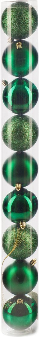 

Елочная игрушка Ausini VT25-04004-6 (темно-зеленый, 9 шт)