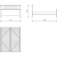 Кровать Mio Tesoro Сага 160x200 2.08.04.070.1 (белый)