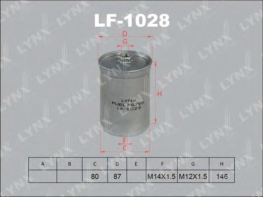 

Топливный фильтр LynxAuto LF1028