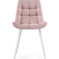 Стул Notta Челси (велюр розовый/белый)