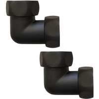 Американка Ростела угловая для п/с 1" х 3/4" г/г 740SCH1005Ral9005 (черный)