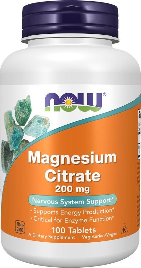 БАД Now Foods Magnesium Citrate 200 мг (100 таблеток)