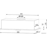 Кухонная вытяжка LEX GS Bloc Light 600 (белый)