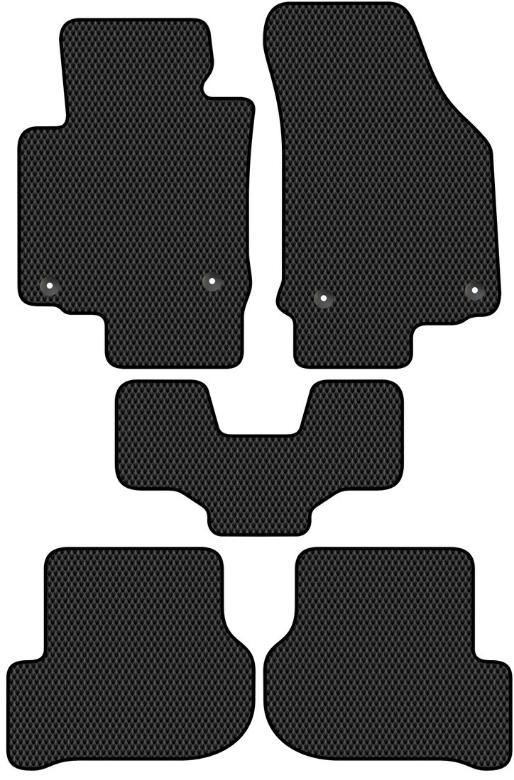 

Комплект ковриков для авто Alicosta Skoda Octavia II (универсал, лифтбек / A5) 2004 - 2013 (черный, ромб)