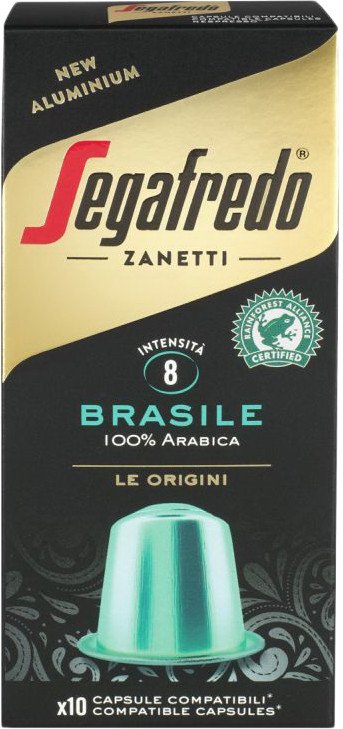 Кофе в капсулах Segafredo Zanetti Le Origini Brazil 100% Arabica Nespresso 10 шт