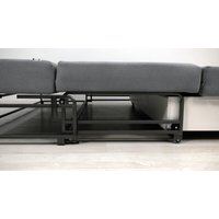 Диван Сириус Лидер-6 НПБ 225x110 (Eva 25 велюр светло-зеленый)