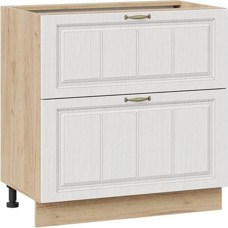 

Шкаф напольный Трия Лина 1Н8Я2 с двумя ящикам (дуб крафт золотой/белый)