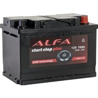 Автомобильный аккумулятор ALFA AGM R+ (70 А·ч)