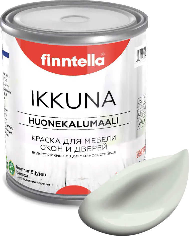 

Краска Finntella Ikkuna Pinnattu F-34-1-1-FL055 0.9 л (светло серо-зеленый)