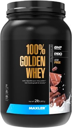 

Протеин сывороточный (концентрат) Maxler 100% Golden Whey (клубника/банан, 2270г)