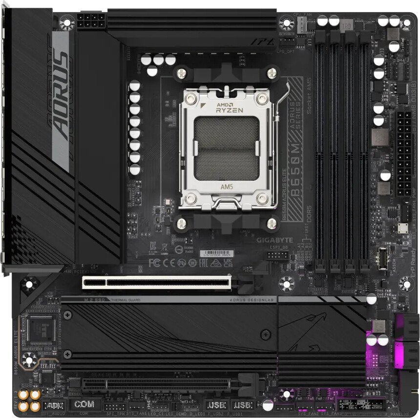 

Материнская плата Gigabyte B650M Aorus Elite (rev. 1.3)