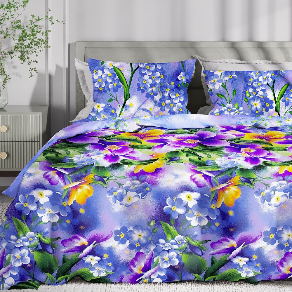 

Евро комплект постельного белья Василиса Delight Евро 70x70 3925/1