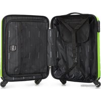 Чемодан-спиннер Wittchen Groove Line III 55 см (зеленый)