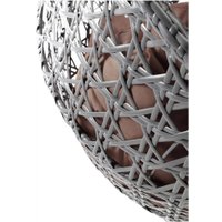 Подвесное кресло M-Group Для двоих Люкс 11510305 (серый ротанг/коричневая подушка)