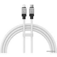 Кабель Baseus CoolPlay Series USB Type-C - Lightning (1 м, белый)