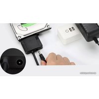 Кабель USBTOP SATA - USB 3.0 +разъем питания 12В 2А