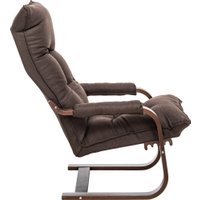 Кресло-качалка Leset Оливер (орех текстура/Malmo 28)