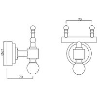 Крючок для ванны Jaquar AQN-CHR-7761