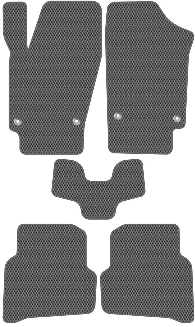 

Комплект ковриков для авто Alicosta Volkswagen Polo V (седан / 614, 604, 6C1, 612, 602, 6C1) 2008 - 2020 (серый, ромб)