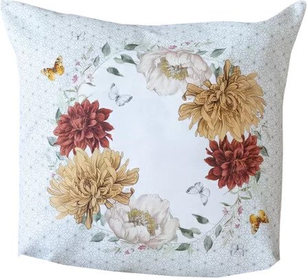 

Декоративная подушка Listelle Цветочная симфония венок на белом 817801/2