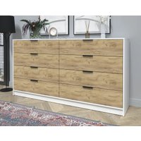 Комод Интерлиния Концепт КТ-К197 (дуб золотой/белый платинум)