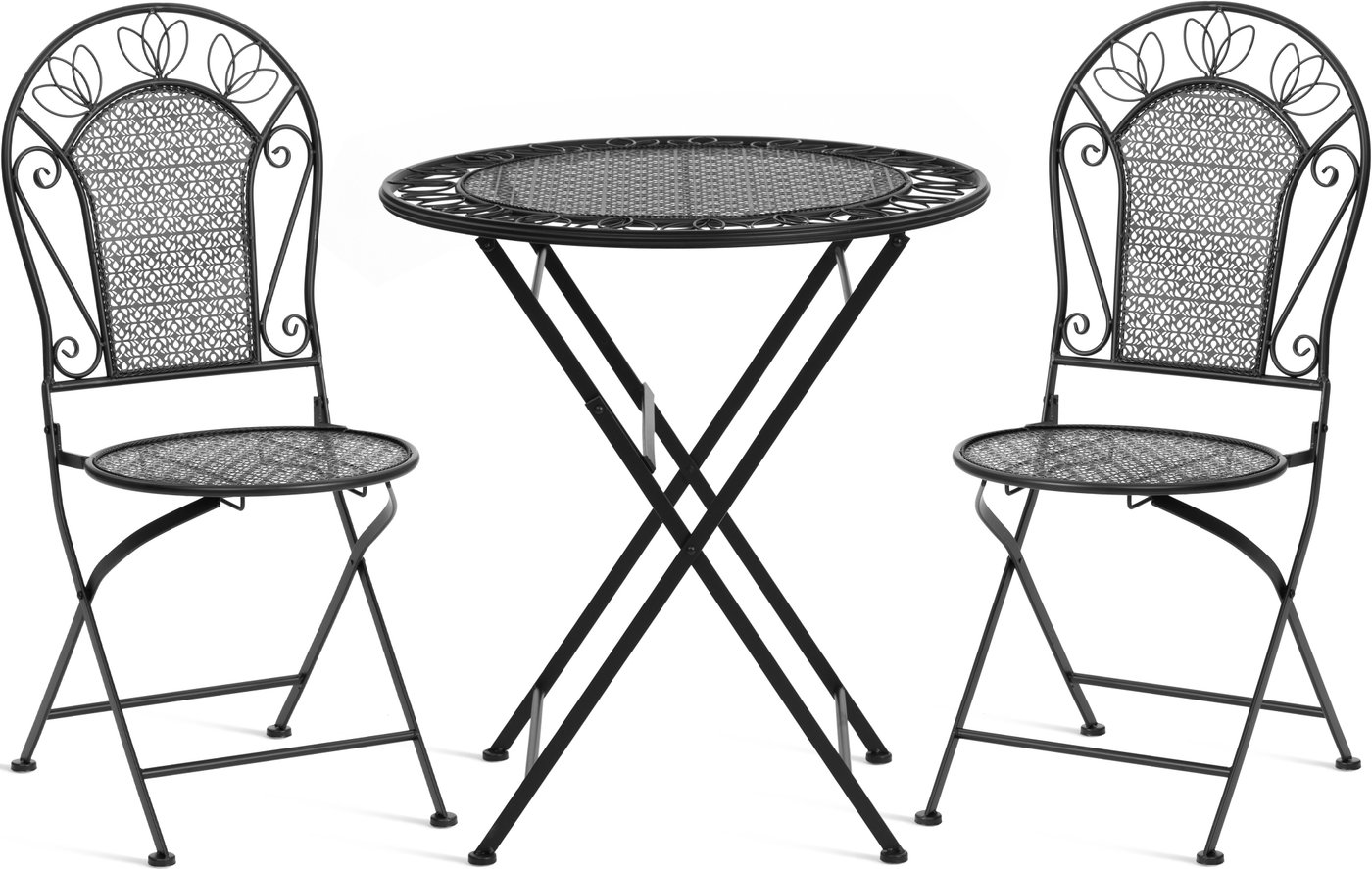 Обеденная группа TetChair Secret de Maison Amalfi (металл, черный)