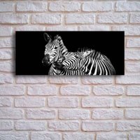 Картина на стекле Stamprint Две зебры AN013 (50x125)