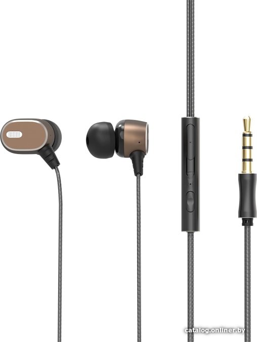 Наушники Ritmix RH-182M (коричневый)