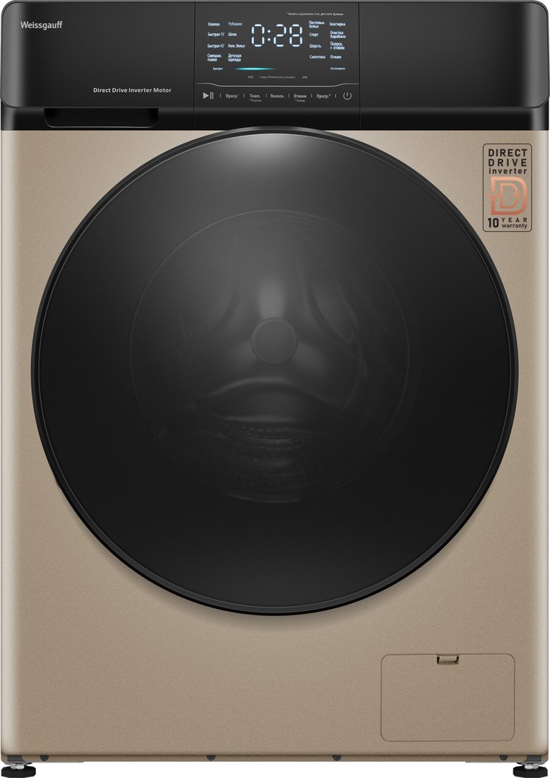 

Стиральная машина Weissgauff WM 4927 Direct Drive Inverter Premium Champagne