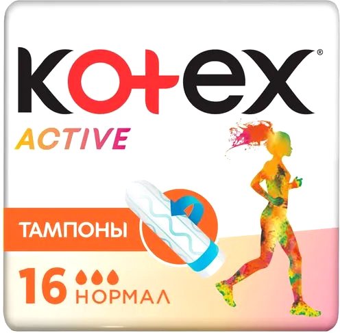 

Тампоны без аппликатора Kotex Active Normal (16 шт)
