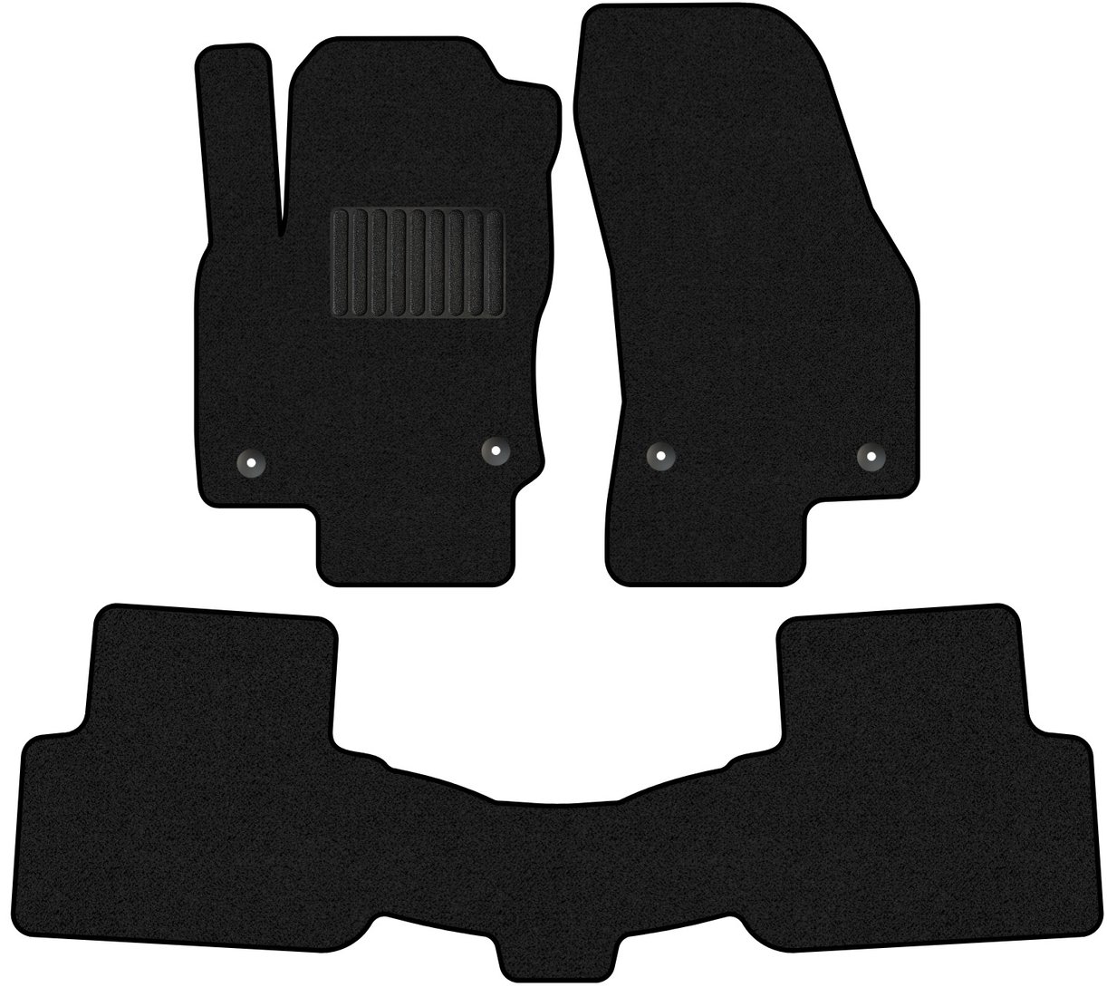 

Комплект ковриков для авто Alicosta Volkswagen Tiguan II (suv / AD1) 2021 - Н.В. задний цельный (ворс)