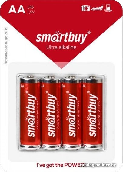 Батарейка SmartBuy Ultra Alkaline AA 4 шт. SBBA-2A04B