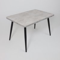 Кухонный стол Мамадома Borg radial-120 раздвижной 120-160х80 (серый сланец/черный)