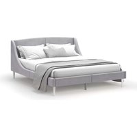 Кровать MONOFIX Лотти 160x200 (микровелюр/серый)