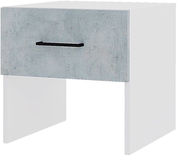 

Тумба Горизонт Victor 40x40x41 (белый/бетон)