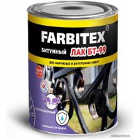 Лак Farbitex битумный БТ-99 0.8 кг