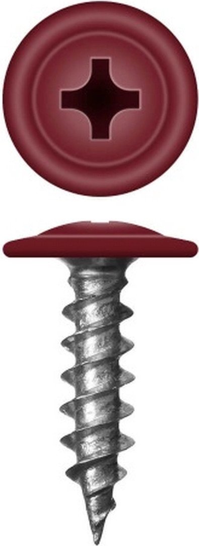 

Саморез Admiral МЦП Острый 4.2x16мм RAL 3005 (500шт, красное вино)