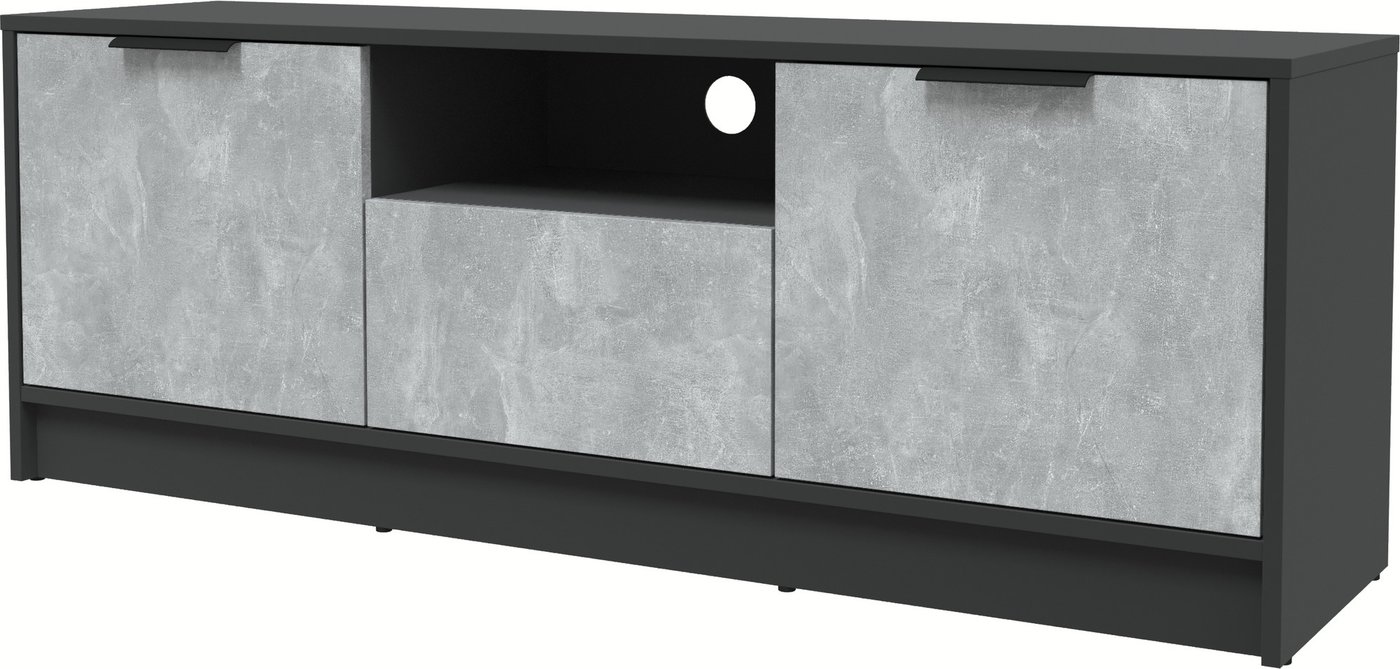 

Тумба Интерлиния ТВ Концепт КТ-ТВ3-50 (бетон/антрацит)