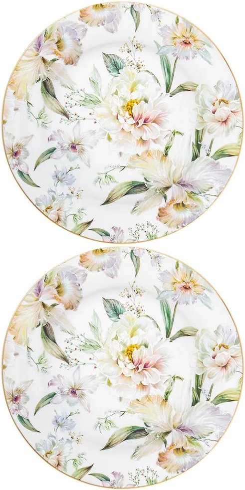 Набор тарелок Elan Gallery Корнелия 730836 (New Bone China)