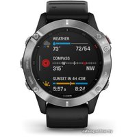 Умные часы Garmin Fenix 6 (серебристый/черный)