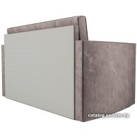 Диван Мебель-АРС Санта №2 (бархат серо-шоколадный Star Velvet 60 Cofee)