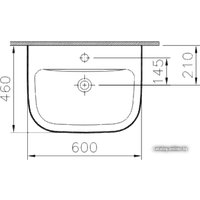 Умывальник Vitra S20 60x46 [5503B003-0001]