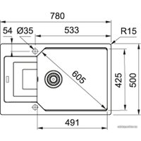 Кухонная мойка Franke UBG 611-78L (оникс)