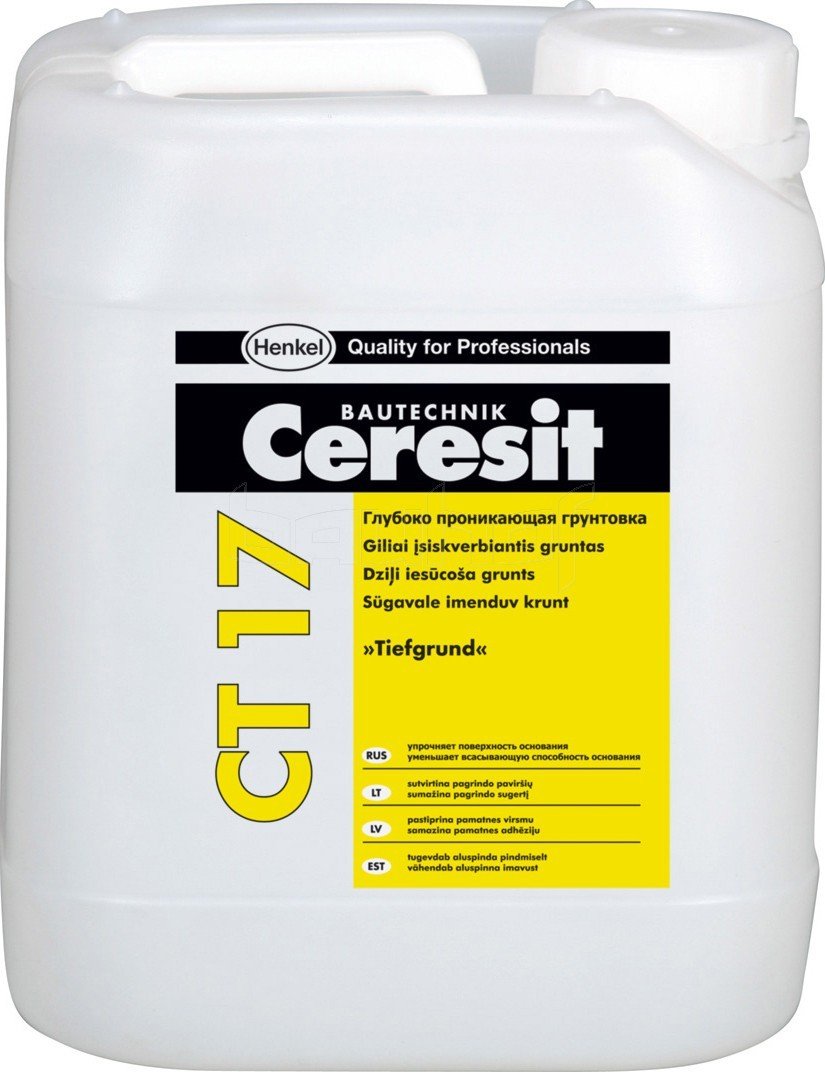 

Акриловая грунтовка Ceresit CT 17 5л