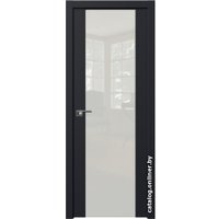 Межкомнатная дверь ProfilDoors 110U L 70x200 (черный матовый, стекло lacobel белый лак)