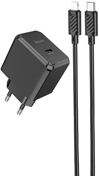 

Сетевое зарядное Hoco CS13A Lightning (черный)