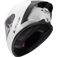 Мотошлем LS2 FF820 Rapid III Solid (S, белый глянцевый)